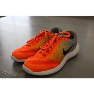 Neon Orange/Gray Nike 6.5y Lunarstelos Running Shoes